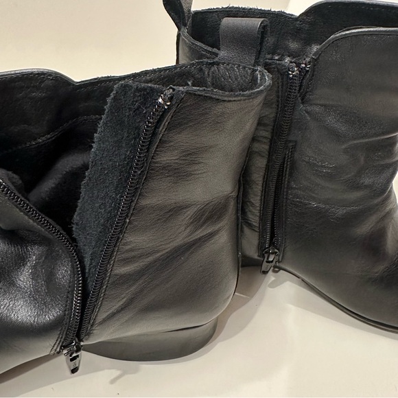 Täōs Elite Women's Leather Ankle Boots Wedge Side Zip size 9-9.5  40 - Picture 9 of 12